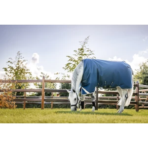 Horseware Ionic Therapy Turnout 100g  - Imperial Blue/Silver & Navy in Imperial Blue/Silver & Navy