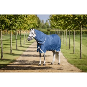 Horseware Ionic Therapy Turnout 100g  - Imperial Blue/Silver & Navy in Imperial Blue/Silver & Navy