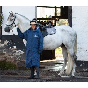EQUIDRY Original Thick Fleece - Navy/Grey in Navy/Grey