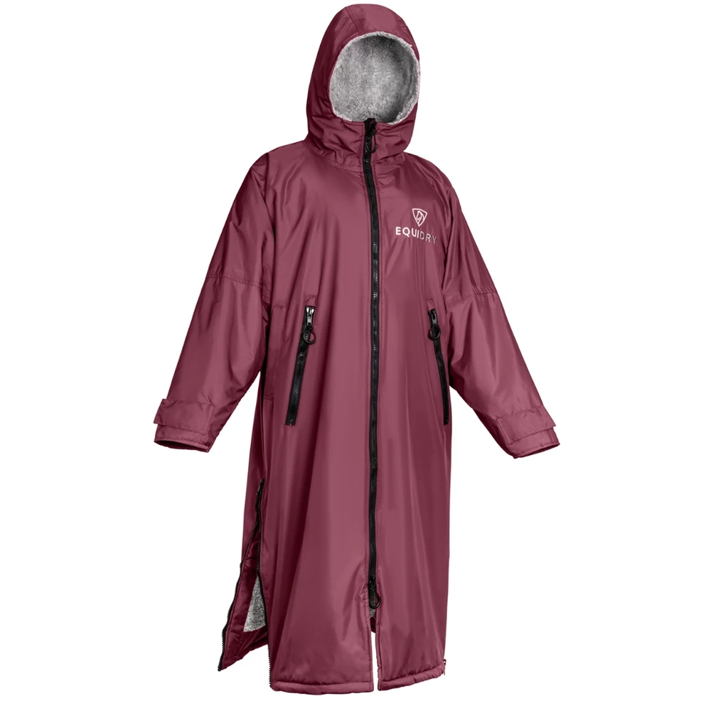 EQUIDRY Original Thick Fleece - Plum/Grey in Plum/Grey