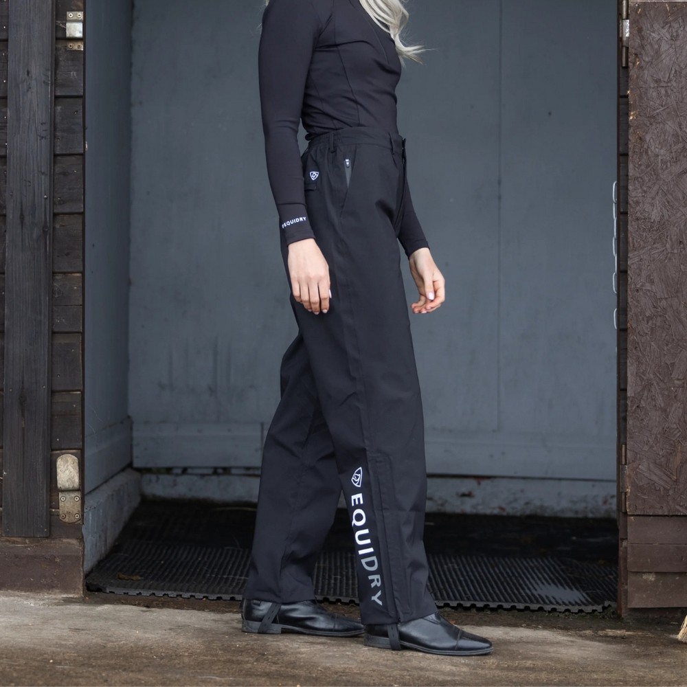 EQUIDRY Waterproof Trousers Unlined - Black