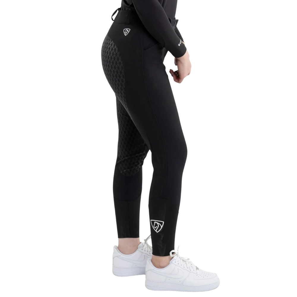 EQUIDRY Waterproof Breeches - Black in Black