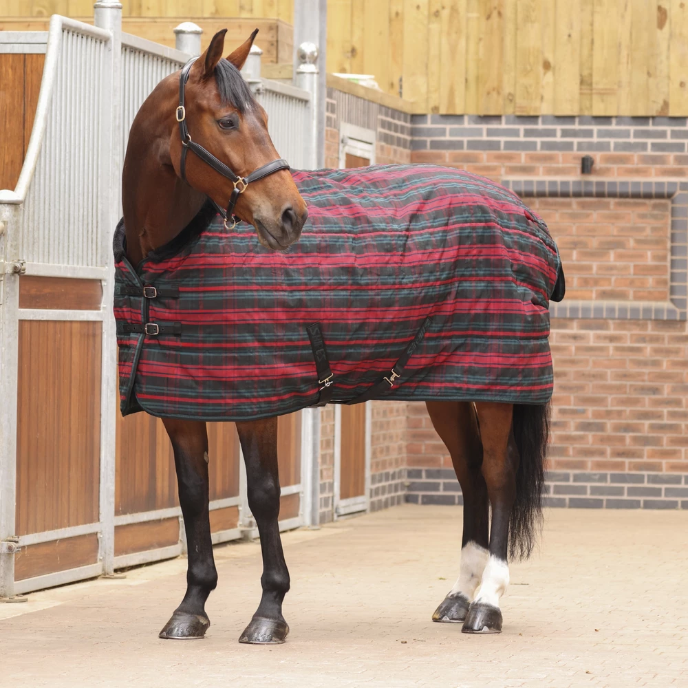 Tempest Plus 200 Stable Rug - Red Tartan in Red Tartan