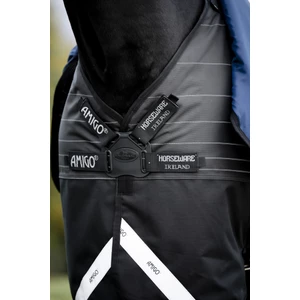 Horseware Amigo Amigo 1200D FieldSafe Reflectech Plus Turnout 0g - Black/Reflective & Black in Black/Reflective/Black
