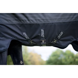 Horseware Amigo Amigo 1200D FieldSafe Reflectech Plus Turnout 0g - Black/Reflective & Black in Black/Reflective/Black