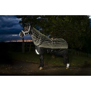 Horseware Amigo Amigo 1200D FieldSafe Reflectech Plus Turnout 0g - Black/Reflective & Black in Black/Reflective/Black