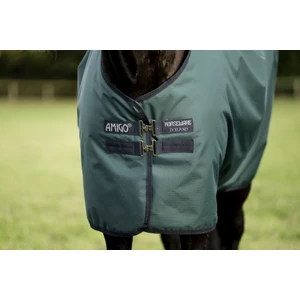 Horseware Amigo Amigo Ripstop 900D Fleece Lined Turnout 50g - Dynasty Green/Navy & Silver in Dynasty Green/Navy & Silver