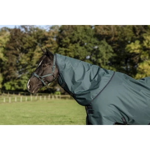 Horseware Amigo Amigo Ripstop 900D Turnout Hood 150g - Dynasty Green/Navy & Silver in Dynasty Green/Navy & Silver