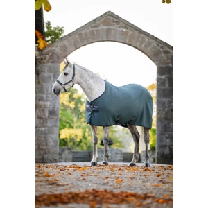 Horseware Rambo Rambo Techni Waffle Cooler - Dynasty Green/Navy & Silver in Dynasty Green/Navy & Silver