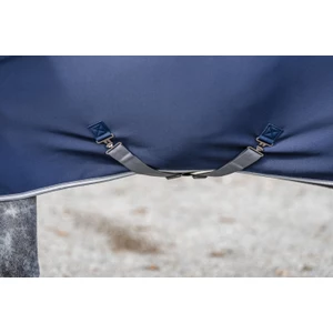 Horseware Amigo Amigo Jersey Integrated Cooler - Navy/Titanium Grey & Silver in Navy/Titanium Grey & Silver
