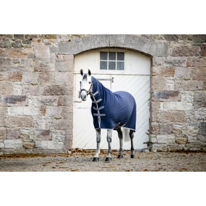 Horseware Amigo Amigo Jersey Integrated Cooler - Navy/Titanium Grey & Silver in Navy/Titanium Grey & Silver