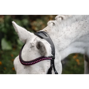 Horseware Pony Diamante Flash Bridle - Black/Pink in Black/Pink