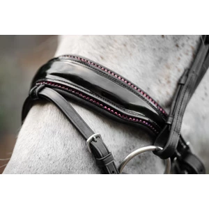 Horseware Pony Diamante Flash Bridle - Black/Pink in Black/Pink