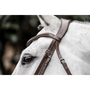 Horseware Dressage Flash Bridle - Brown in Brown