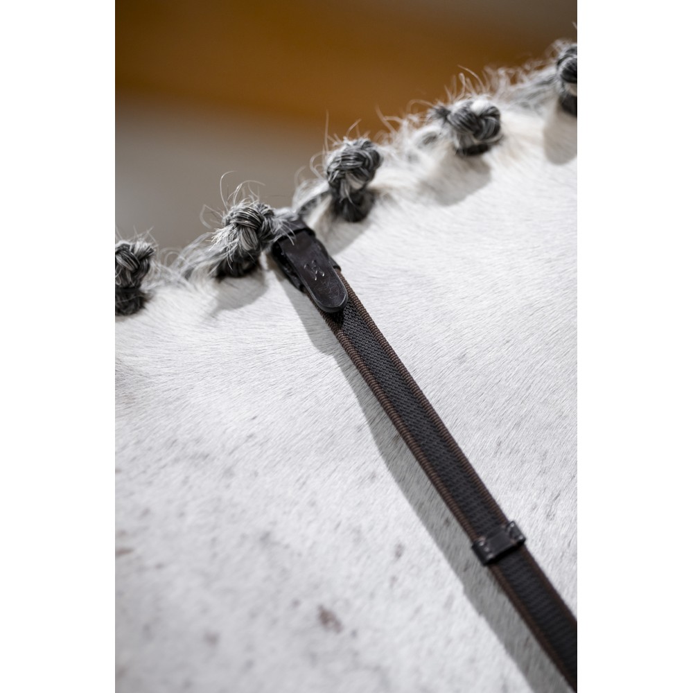 Horseware Rubber Grip Continental Reins - Black