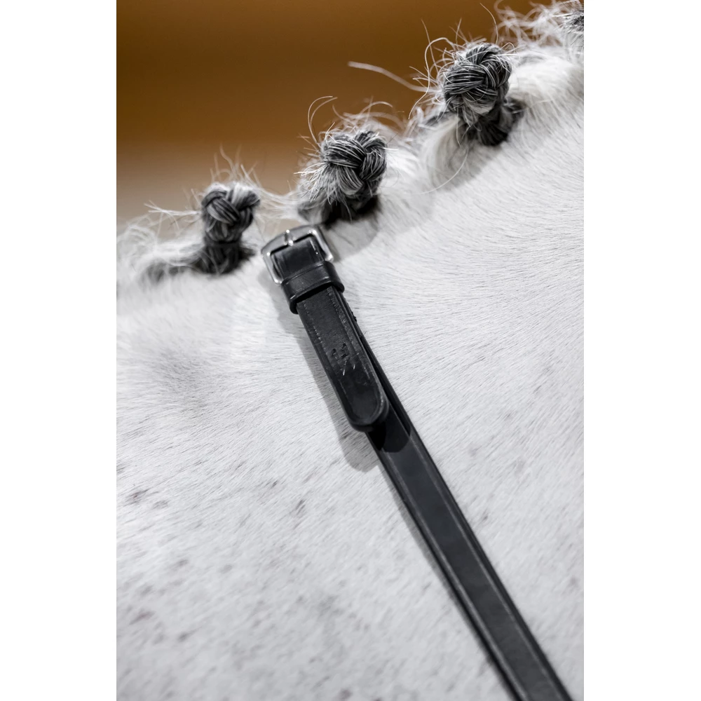 Horseware Curb Reins - Black in Black