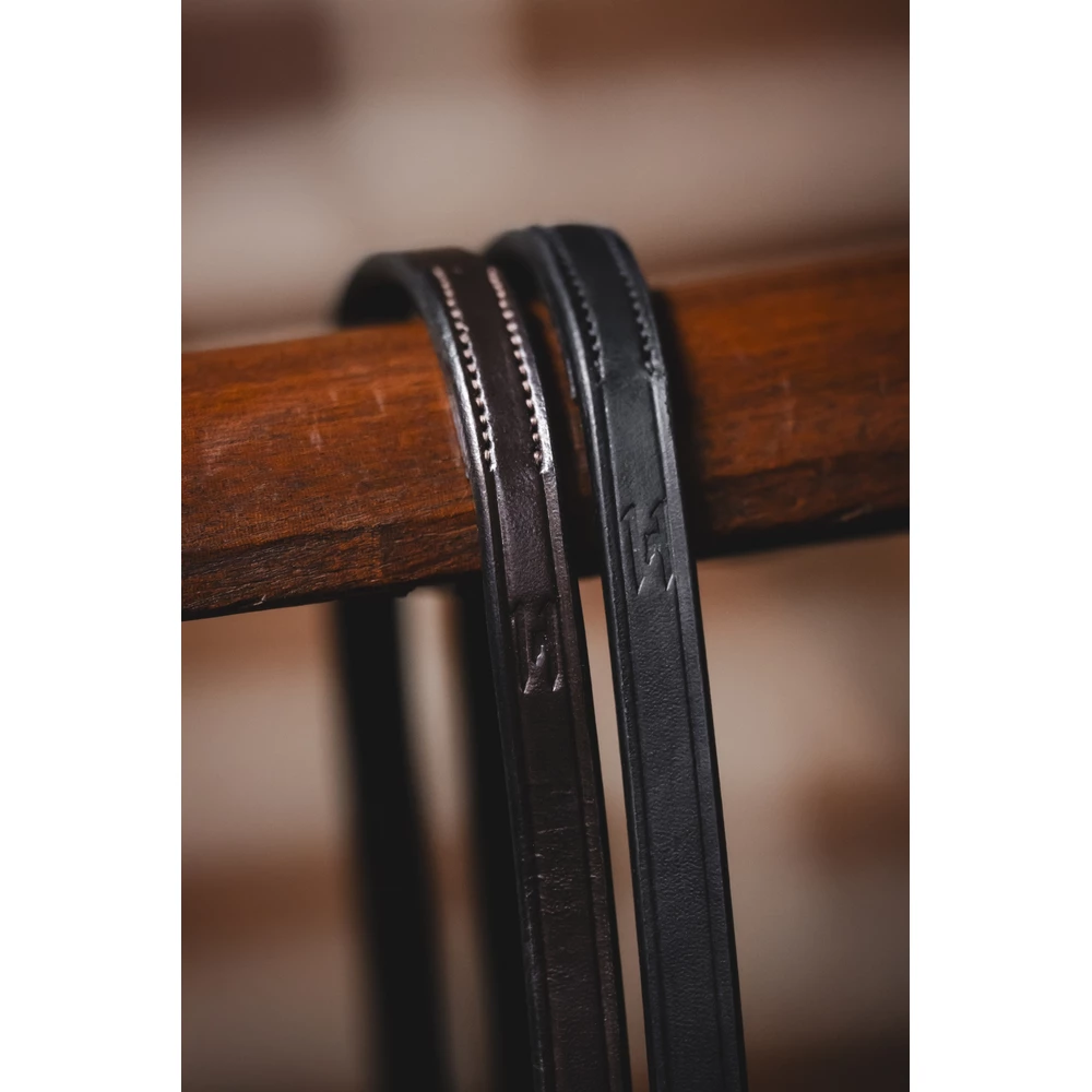 Horseware Curb Reins - Brown in Brown