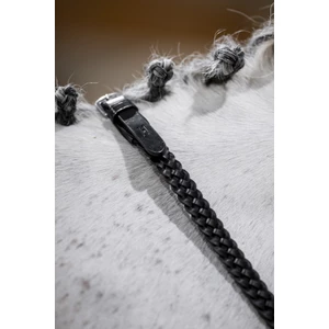 Horseware Plaited Reins - Black in Black
