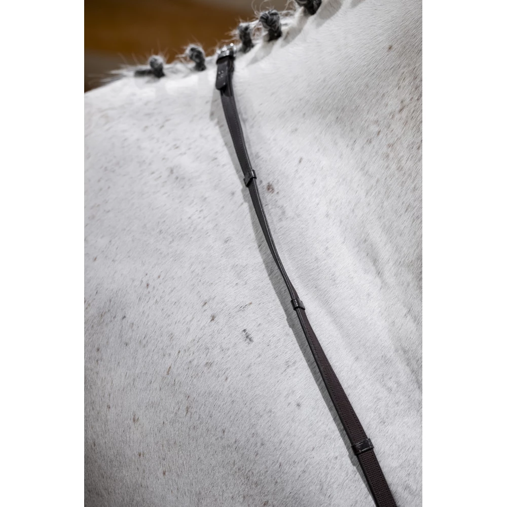 Horseware Jumper Reins with Stoppers - Brown in Brown
