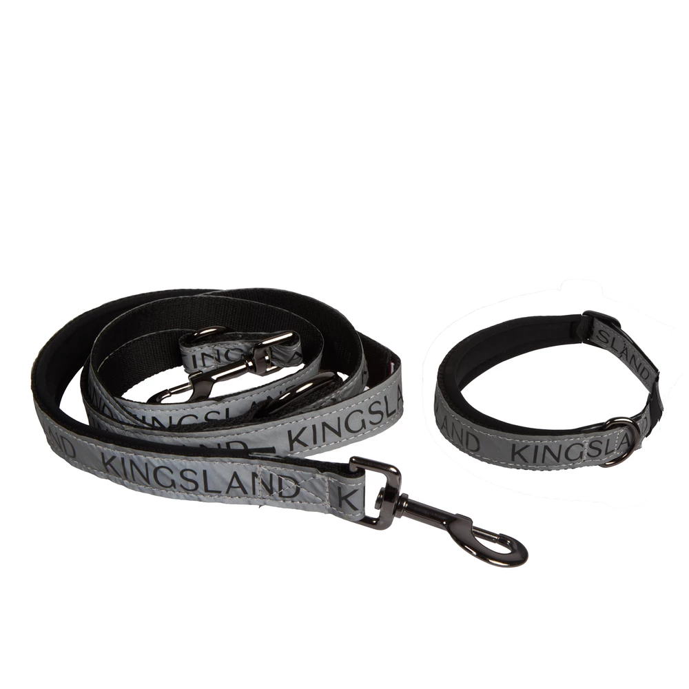 Kingsland KLMacey Dog Collar & Leash in Grey