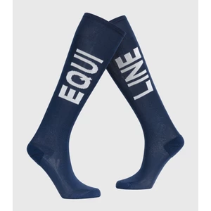 Equiline Equestrian Socks - Navy Peony in Navy Peony