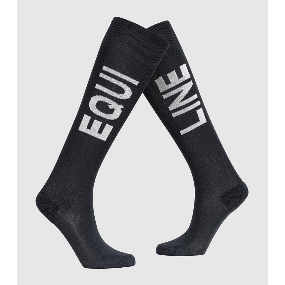 Equiline Equestrian Socks - Black in Black