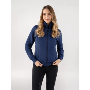 Equiline Women's Tech Sweatshirt - Navy Peony in Navy Peony
