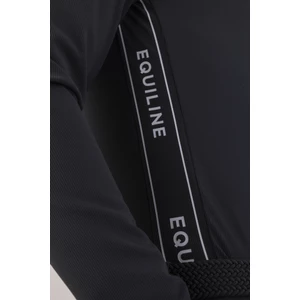 Equiline Men's Second Skin Half Zip - Black in Black