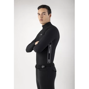 Equiline Men's Second Skin Half Zip - Black in Black