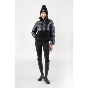 Equiline Women's Padded Jacket With Teddy Insert - Black in Black