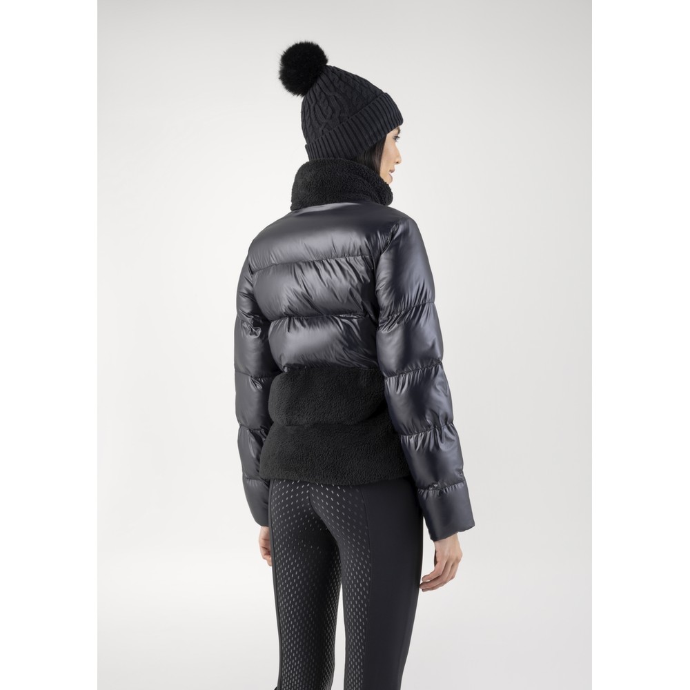 Equiline Women's Padded Jacket With Teddy Insert - Black