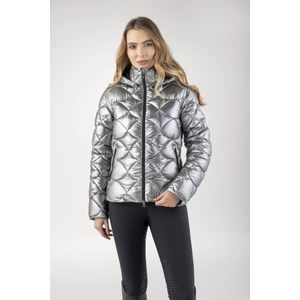 Equiline Women's Quilted Jacket - Silver in Silver