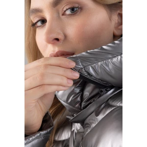 Equiline Women's Quilted Jacket - Silver in Silver