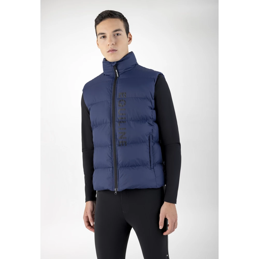 Equiline Men's Padded Vest - Navy Peony in Navy Peony