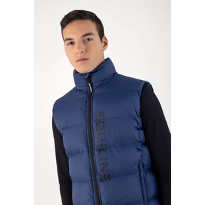 Equiline Men's Padded Vest - Navy Peony 