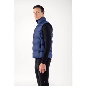 Equiline Men's Padded Vest - Navy Peony in Navy Peony
