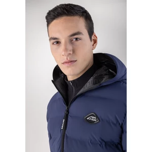 Equiline Men's Padded Jacket - Navy Peony in Navy Peony