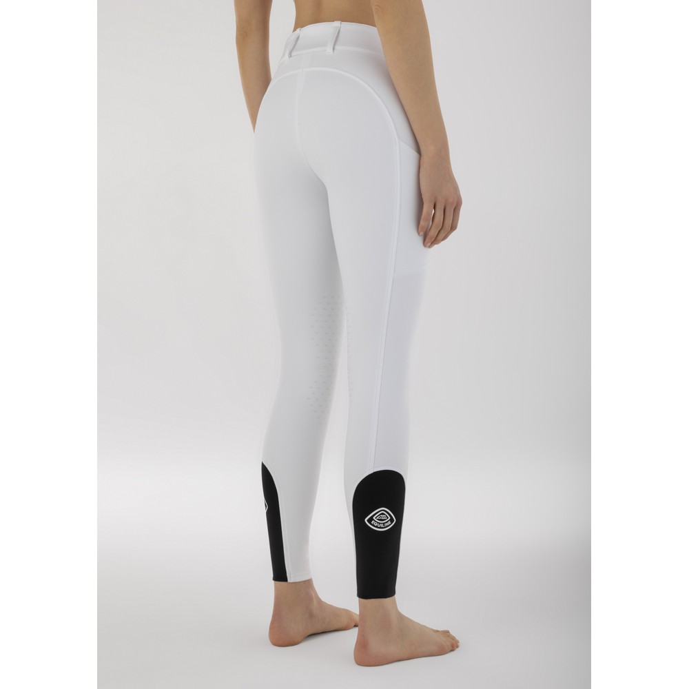 Equiline Women's High Waist Knee Grip Breeches
With Fleece - White