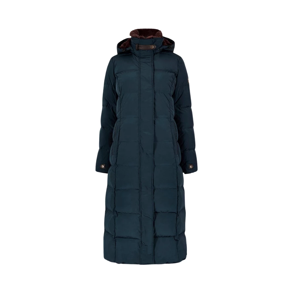 Dubarry Of Ireland Aldborough Women's full length technical down jacket - Navy in Navy
