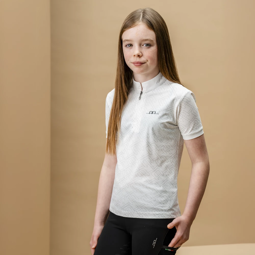Alessandro Albanese Aa Kids Zanara Shirt - White/Silver Print in White/Silver Print
