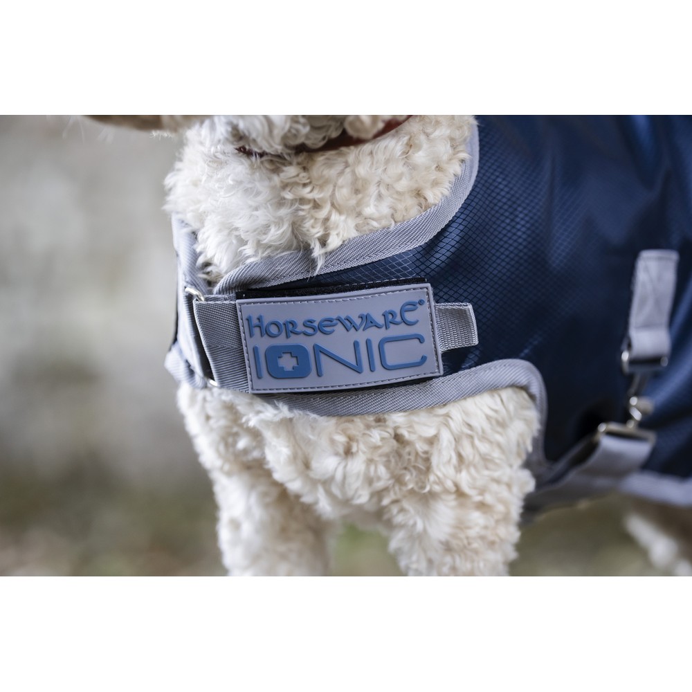 Horseware Ionic Therapy Dog Coat 50g - Imperial Blue/Silver & Navy 