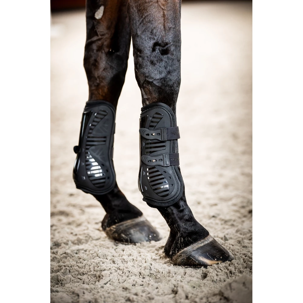 Horseware Pro Bamboo Tendon Boots - Black/Black in Black