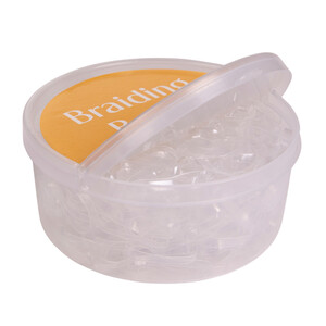 QHP Rubber braiding bands box - Transparent in Transparent
