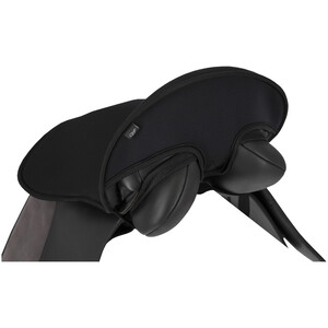 QHP Saddle seat cover memory foam - Black 
