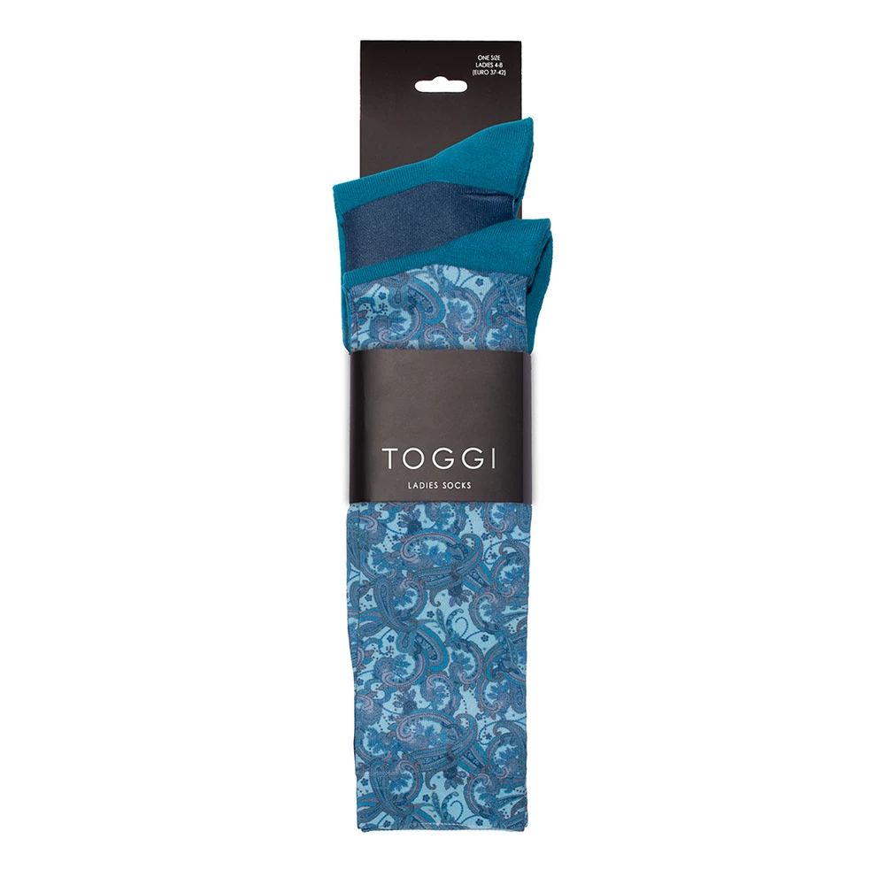 Toggi Ranworth womens Technical socks - Teal in Teal