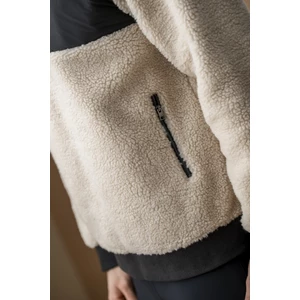 Alessandro Albanese Aa Mens Lorenzo Half Zip Borg Fleece - Sand
