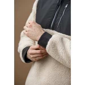 Alessandro Albanese Aa Mens Lorenzo Half Zip Borg Fleece - Sand in Sand