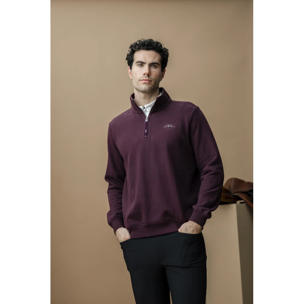 Alessandro Albanese Aa Mens Gabriel Quarter Zip Sweatshirt - Primatova in Primatova