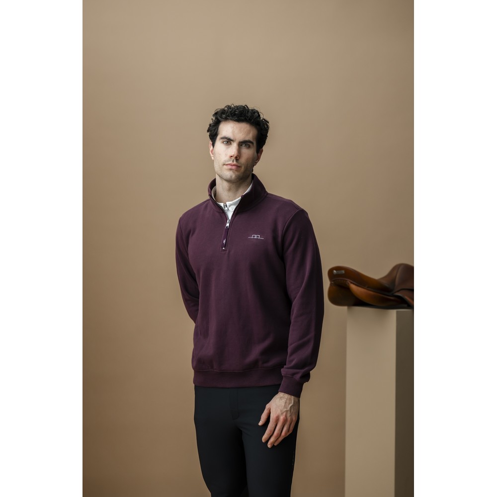 Alessandro Albanese Aa Mens Gabriel Quarter Zip Sweatshirt - Primatova
