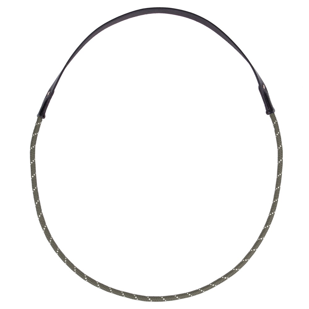 QHP Neck rope leather - Olive 